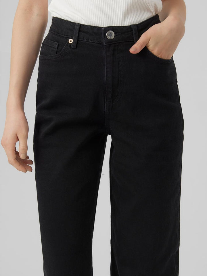VERO MODA Damen Hose 28W / 32L Schwarz, 28W / 32L Schwarz