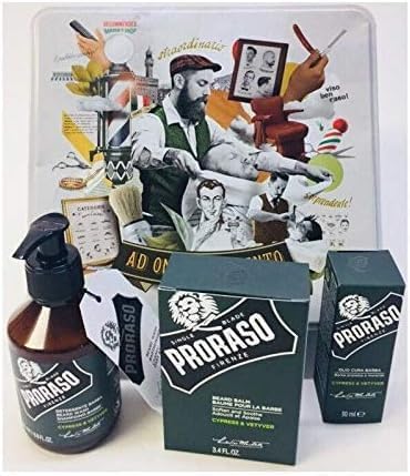 Proraso Bartpflegeset, Cypress & Vetyver grün 900 g (1er Pack) Cypress e Vetiver, Cypress e Vetiver