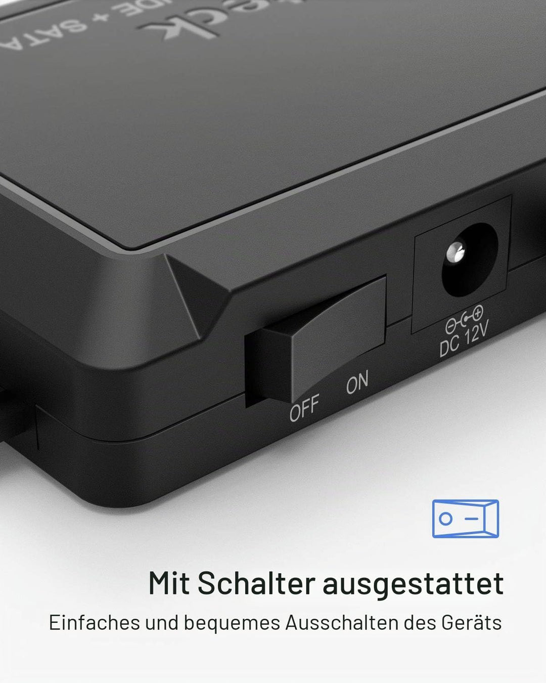 Inateck IDE SATA to USB 3.0 Adapter für 2.5/3.5 Zoll HDD/SSD Festplatten, mit 12V/2A Stromversorgung