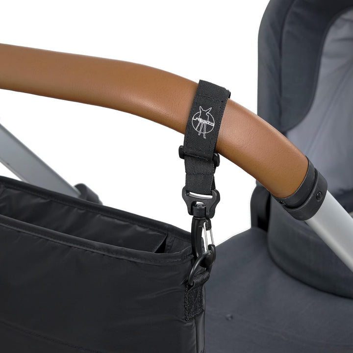 LÄSSIG Kinderwagen Buggy Organizer mit Befestigung Black, Black