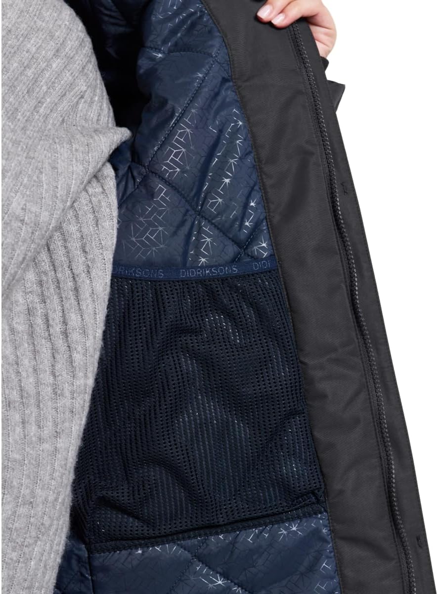 Didriksons Damen Frida 7 Parka Winterjacke, 38 Dark Night Blue
