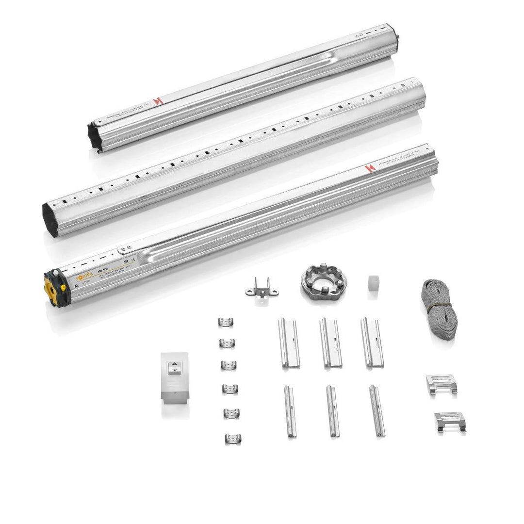 Somfy 2400670 - MS 100 | Verdrahteter Motorisierungssatz für traditionelle Rollläden | 10 Nm, MS 100