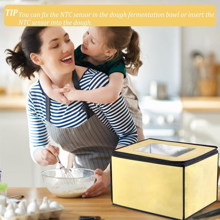 Brot Gärbox Sauerteig, Brot Gärbox mit Heizung und NTC Temperatursensor, Brot Gärschrank, Elektrisch