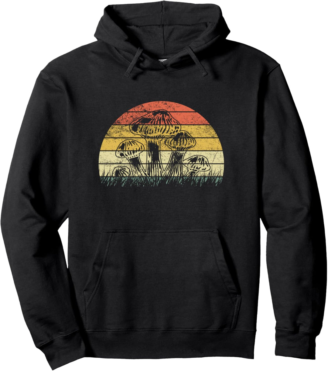 Pilze Retro Funny Pilz Picker Vintage Pullover Hoodie