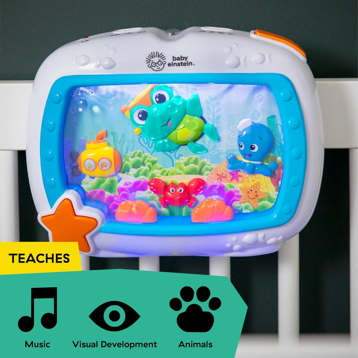 Baby Einstein, Sea Dreams Soother Schlummerlicht für Das Gitterbett mit Fernbedienung, Lichtern und