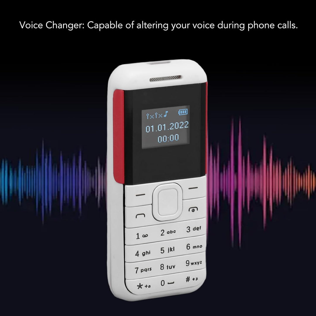 PUSOKEI KleinstesTelefon, Dual SIM Standby GSM Basistelefon mit Musik Player und Sprachwechsler, Str