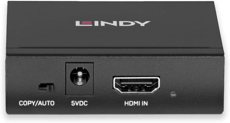 LINDY HDMI 4K Splitter 2 Port 3D, 2160p30 Kompakter Splitter, verteilt ein HDMI-Signal auf zwei Ausg