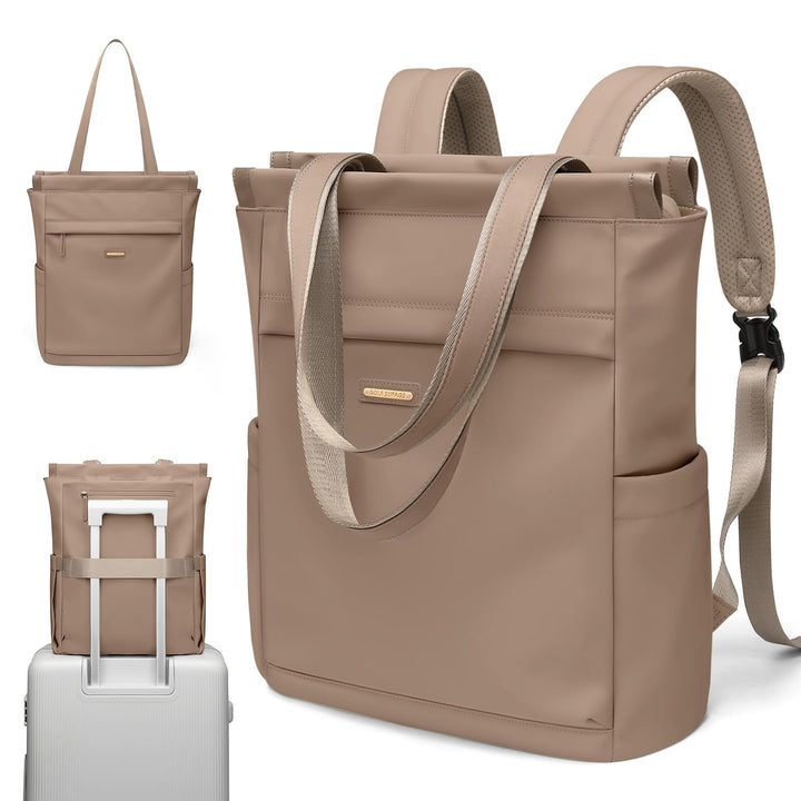 GOLF SUPAGS Convertible Notebook Handtasche, Laptop Rucksack für Damen mit Laptopfach, 15.6 Zoll Sty