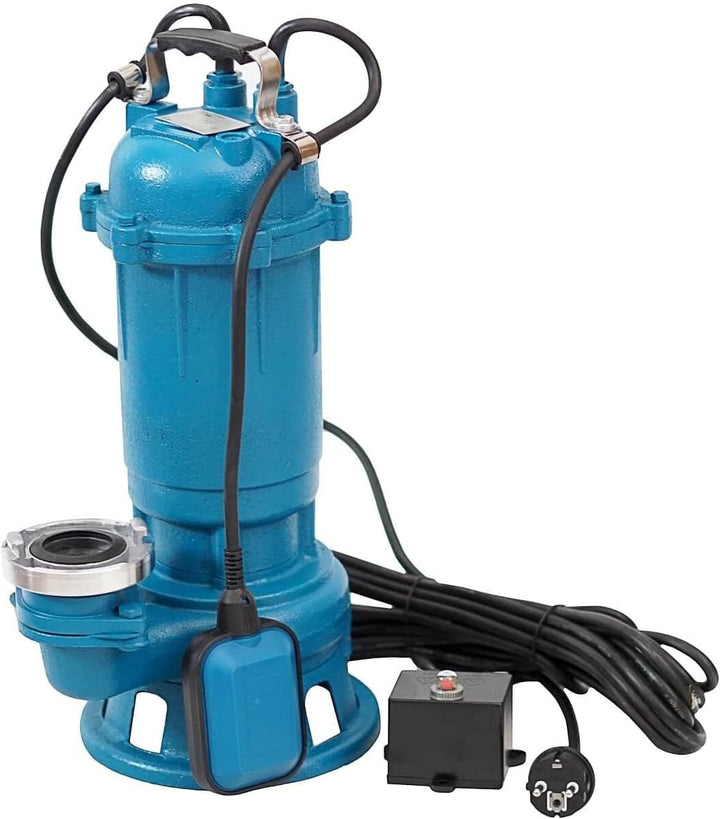 1500W WEISBACH PROFESSIONAL CTR Leistungsstarke Tauchpumpe Fäkalienpumpe Schmutzwasserpumpe mit Zerk