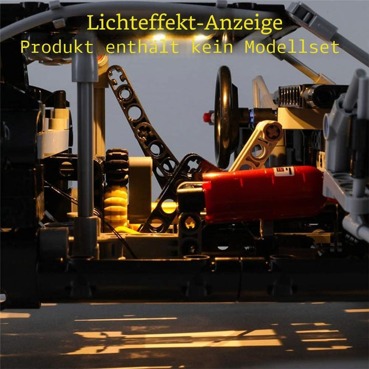 GEAMENT LED-Licht-Set für Dom's Dodge Ladegerät (Dom’s Dodge Charger) – Kompatibel mit Lego Technic