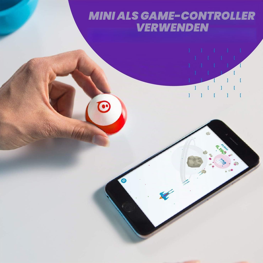 Sphero 0817961020493 Mini Blau-Appsteuerbarer Roboterball,