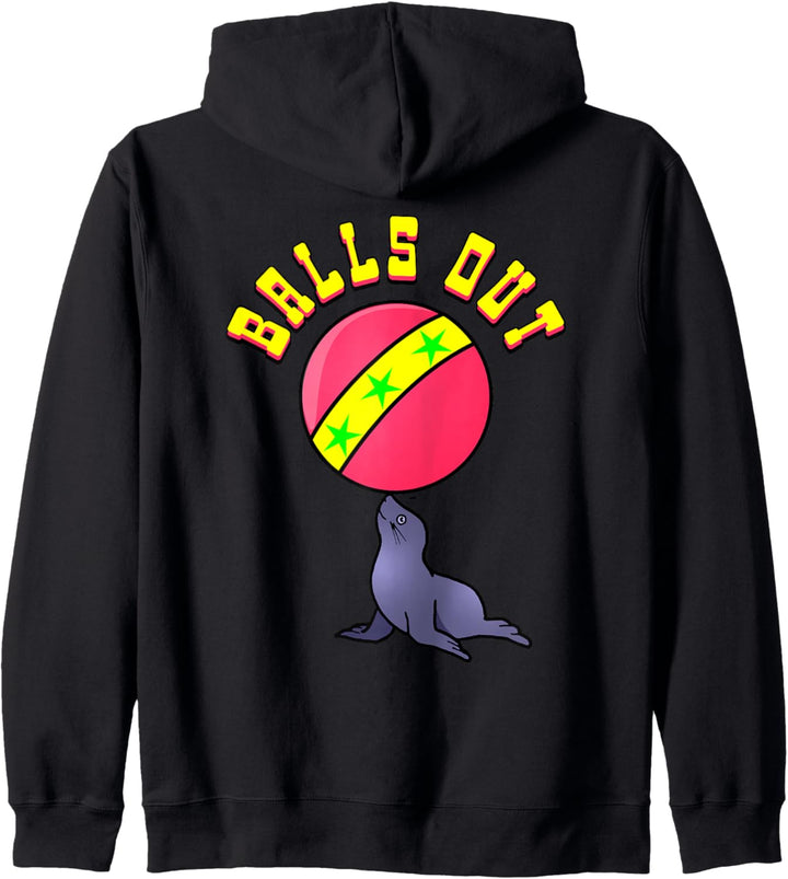 Sommerbälle heraus Ballsiegel-Zirkus-Strand-Ozean-Spass-Trick Kapuzenjacke
