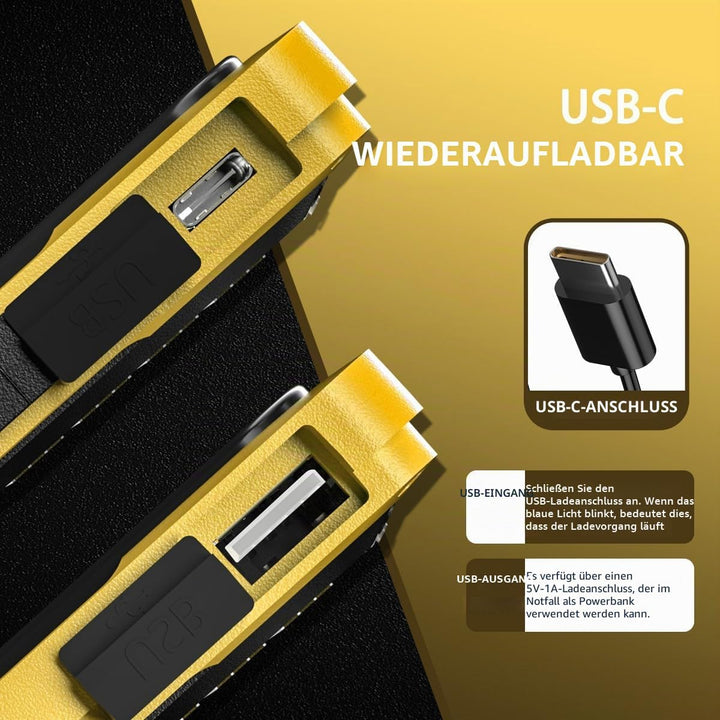 WARSUN Arbeitsleuchte LED COB KFZ Werkstattlampe Wiederaufladbare Akku Werkstatt Handlampe mit Magne