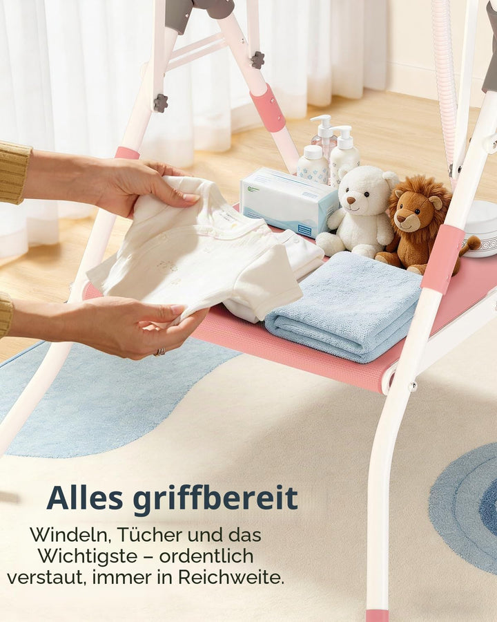 COOSEYA 3 in 1 Faltbare Babybadewanne mit Ständer, Babybadewanne für Neugeborene bis Kleinkind mit U