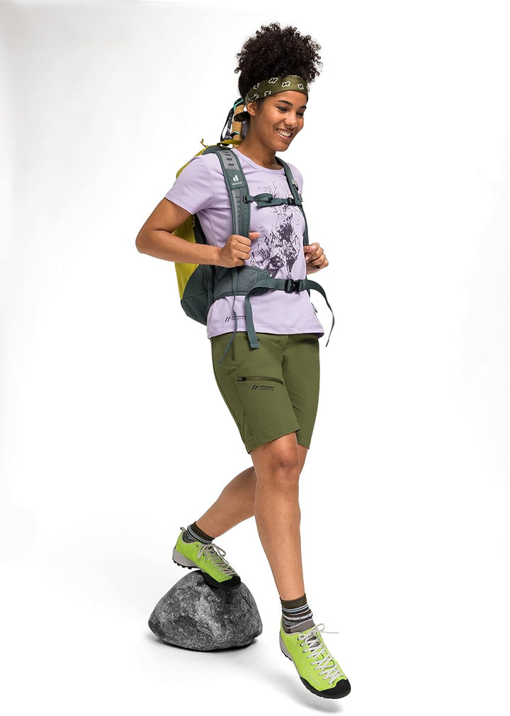 Maier Sports Damen Wander-Shorts Latitshortvario 38 Grün, 38 Grün