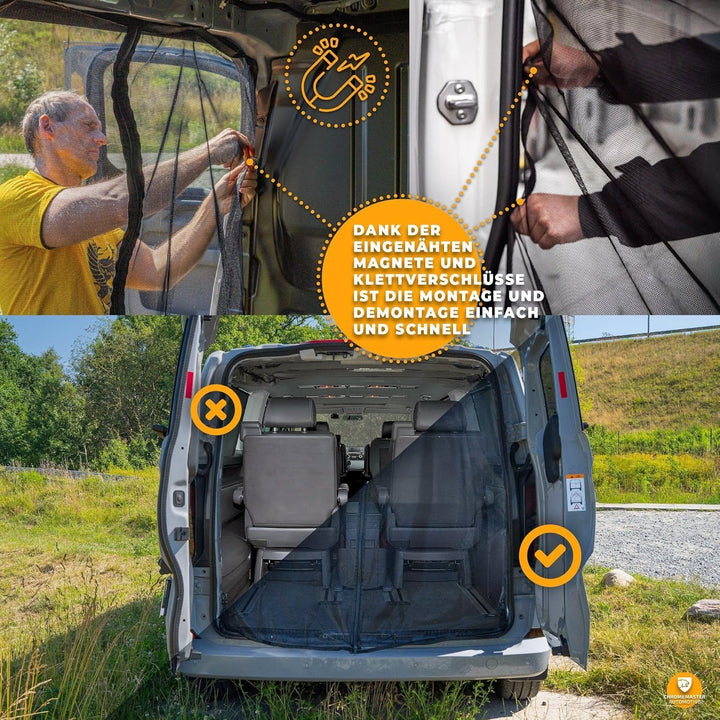 CHROMEMASTER | Magnetisches Fliegengitter für Camper, Campervan, Wohnmobil | Kompatibel mit Renault