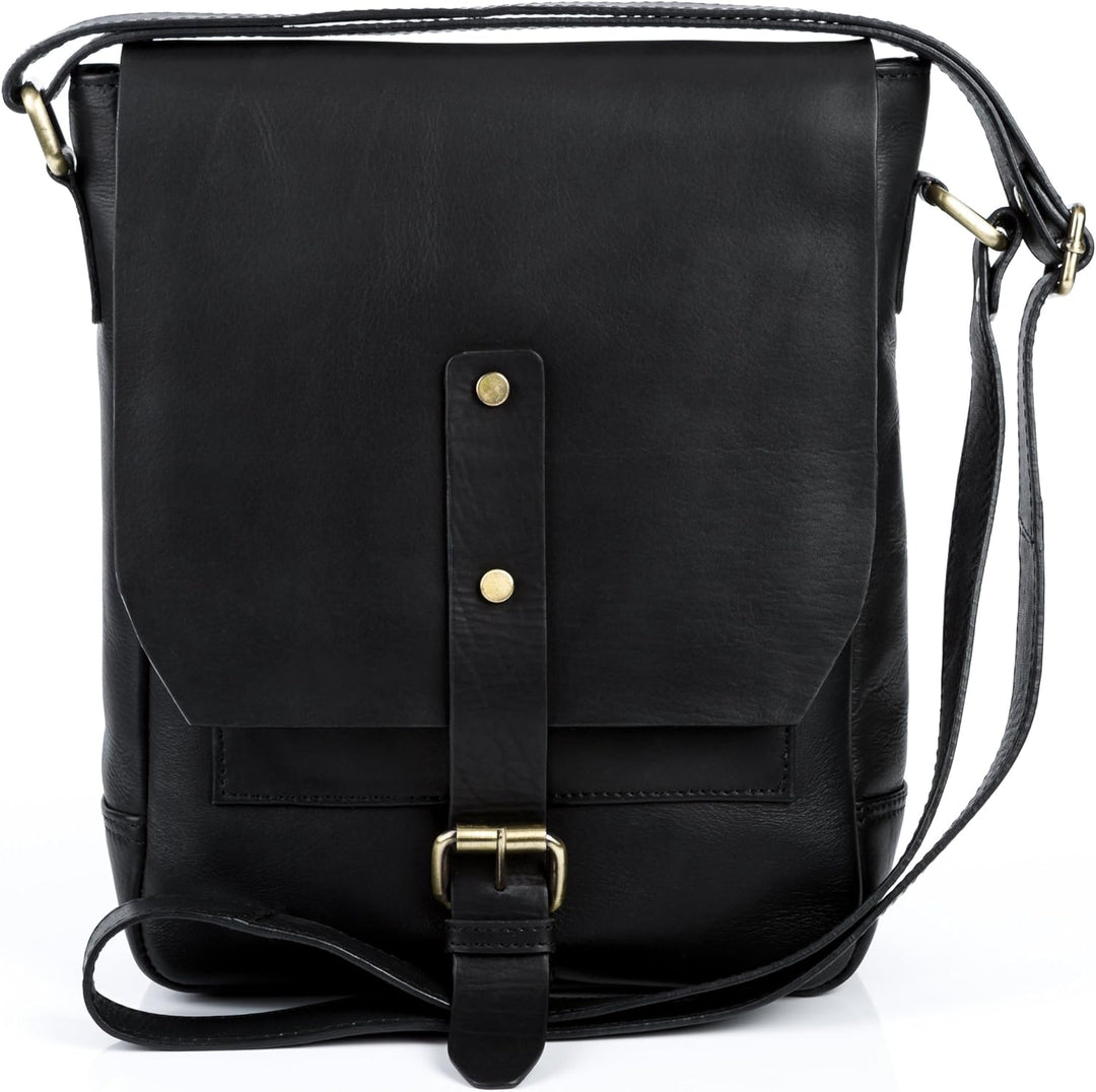 FEYNSINN BERLIN Umhängetasche JACKSON aus Premium Leder I Messenger bag klein für Herren und Damen i