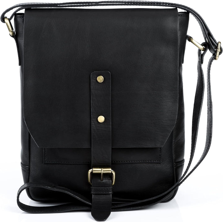 FEYNSINN BERLIN Umhängetasche JACKSON aus Premium Leder I Messenger bag klein für Herren und Damen i