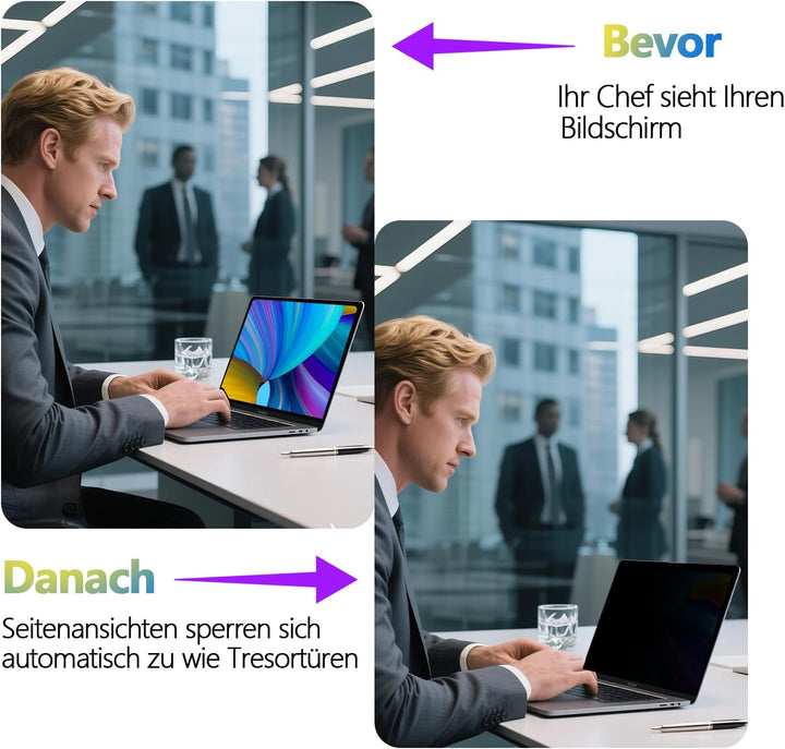 Dabernur Magnetischer Blickschutzfilter für MacBook Pro 13 Zoll (2018-2021, M1), MacBook Air 13 Inch