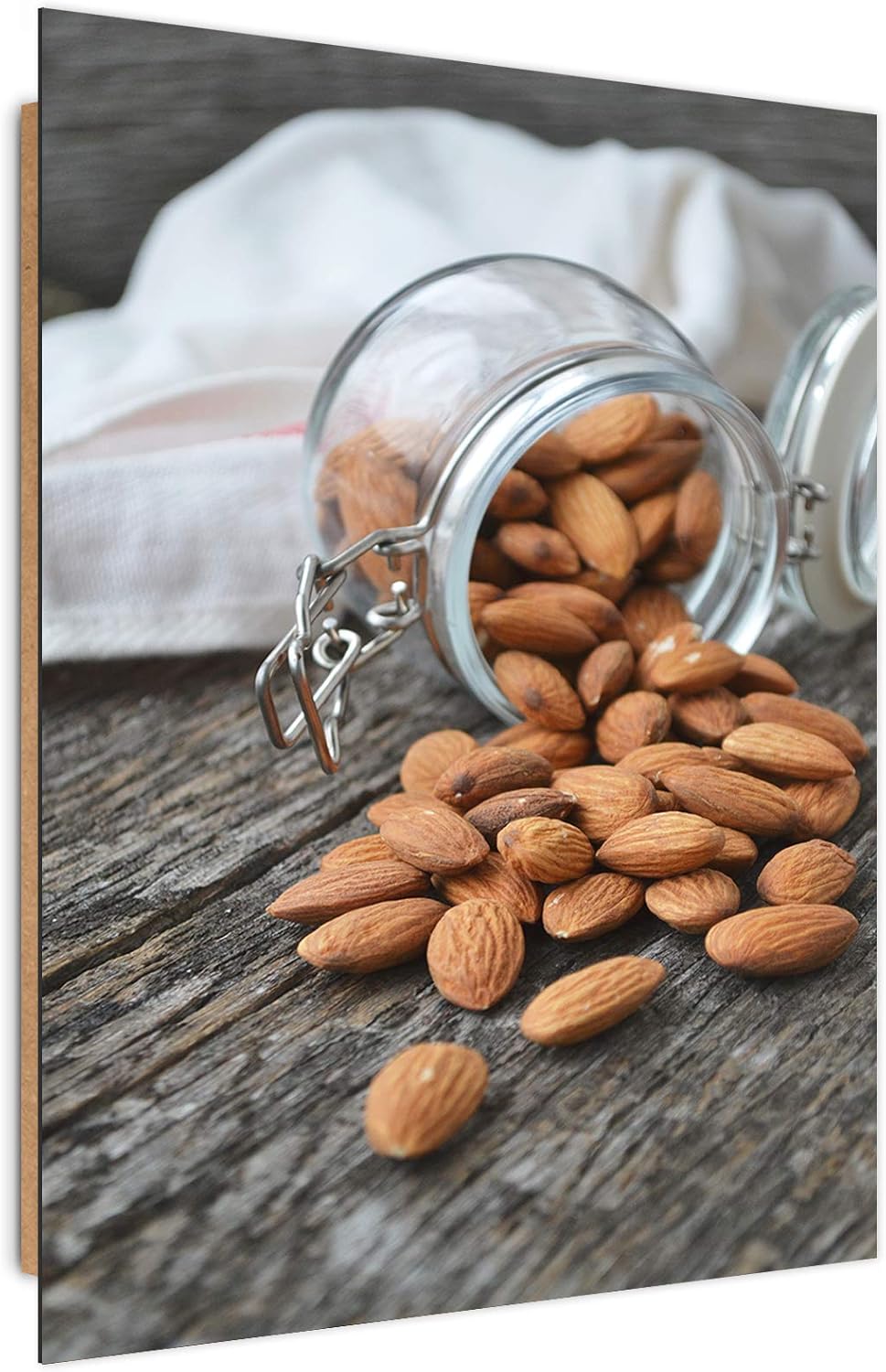 Feeby Wanddeko Küche Bilder Modern Art Bilder Obst Nüsse Braun 60x90 cm M12390 60L x 90B cm, M12390