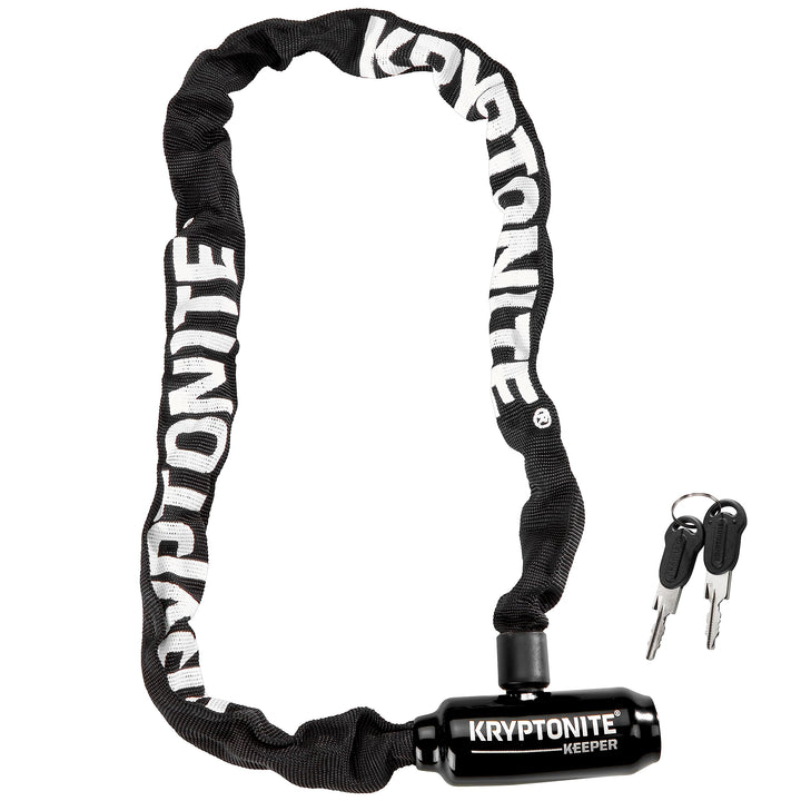 Kryptonite Keeper 585 Integriertes Kettenschloss - 85 cm, Sicherheitsgrad 4/10, Anti-Diebstahl Fahrr