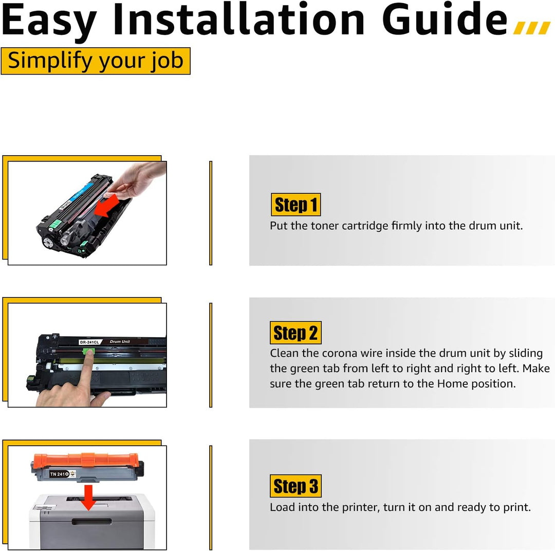 CMYBabee DR-241CL DR 241CL Kompatibel für Brother DR-241CL für MFC-9332CDW Trommeleinheit Brother DC