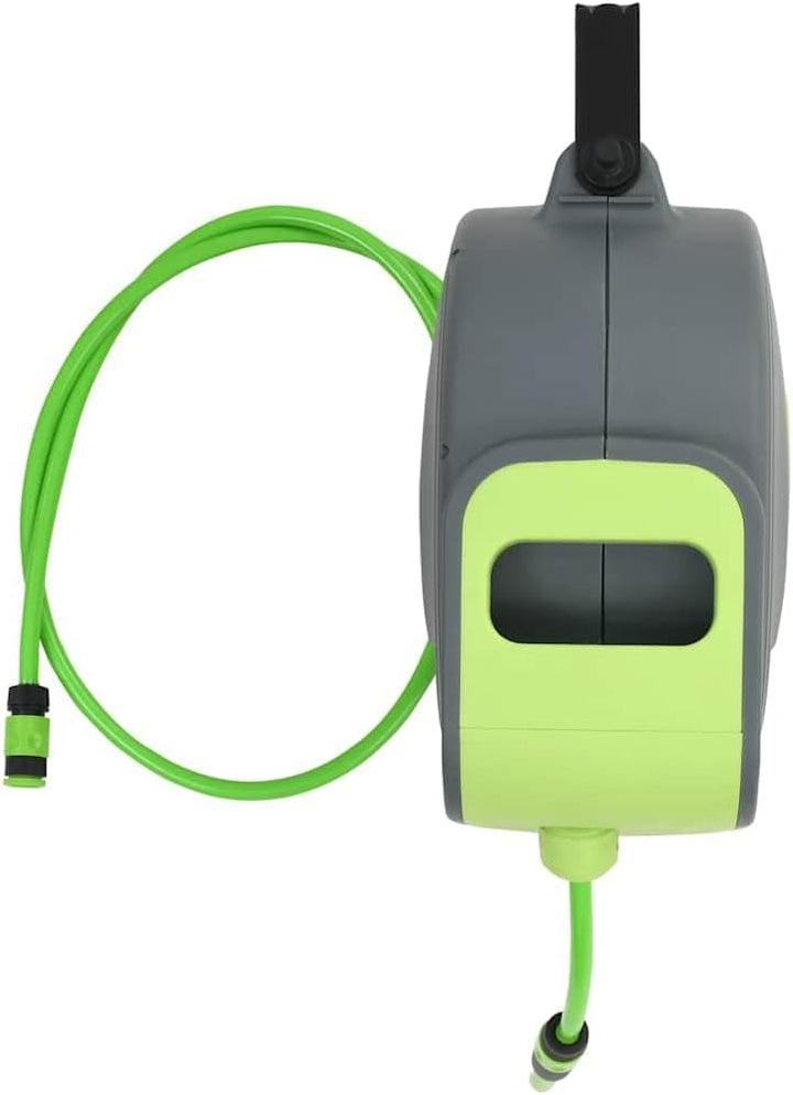 vidaXL Schlauchtrommel, einziehbar, automatisch, befestigt, Wand, Garten, Bewässerung 30 m (sortie)