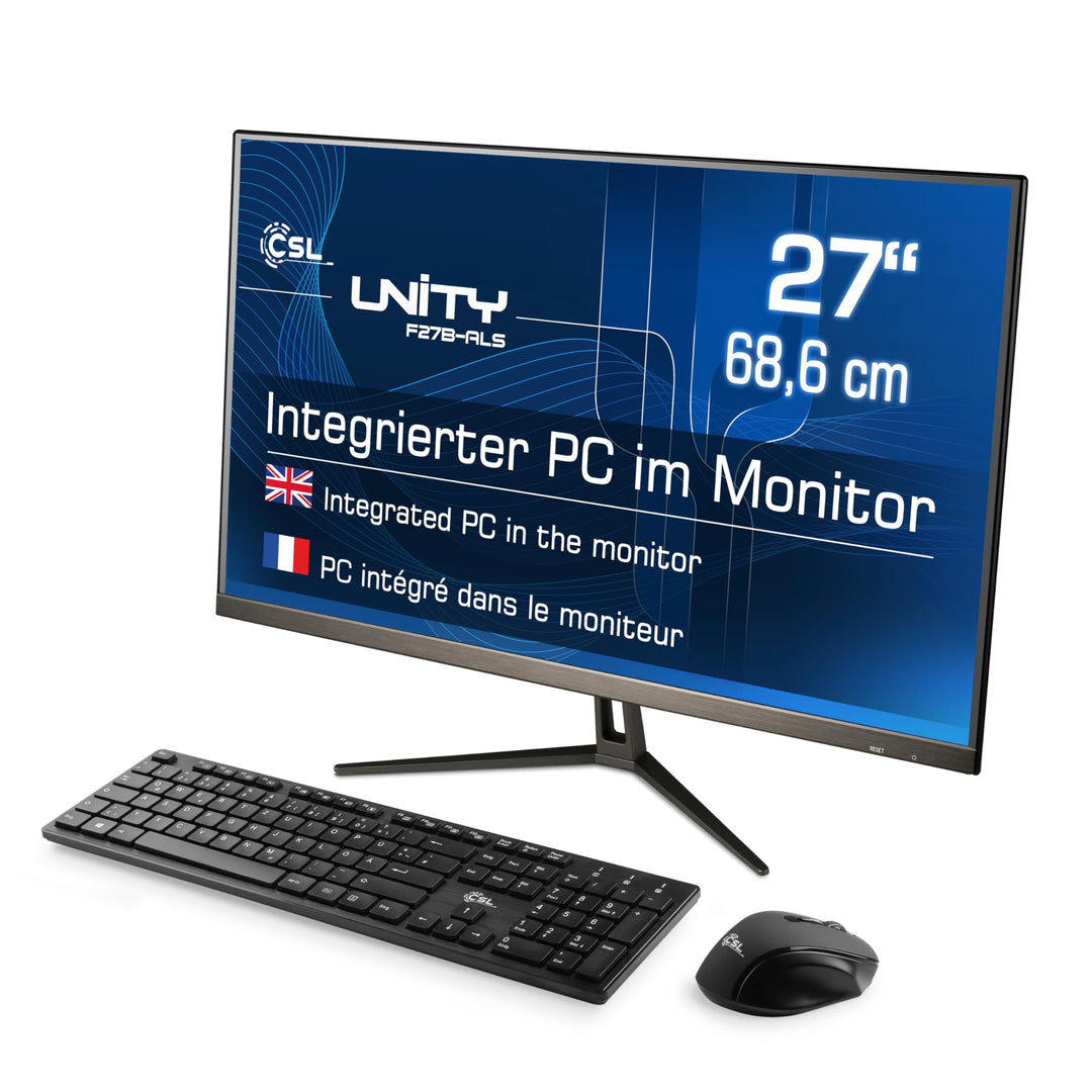 All-in-One-PC CSL Unity F27B-ALS, 68,58 cm (27 Zoll, 1920x1080 Full HD) - Leistungsstarker AIO (Inte