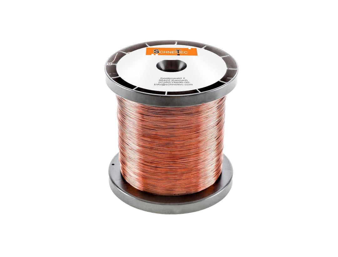 Kupferlackdraht W210 Ø 0,15 mm 1 kg, ca. 6000m - CU Lackdraht Grad 2 CUL Kupferdraht Gewicht 1 Kilog
