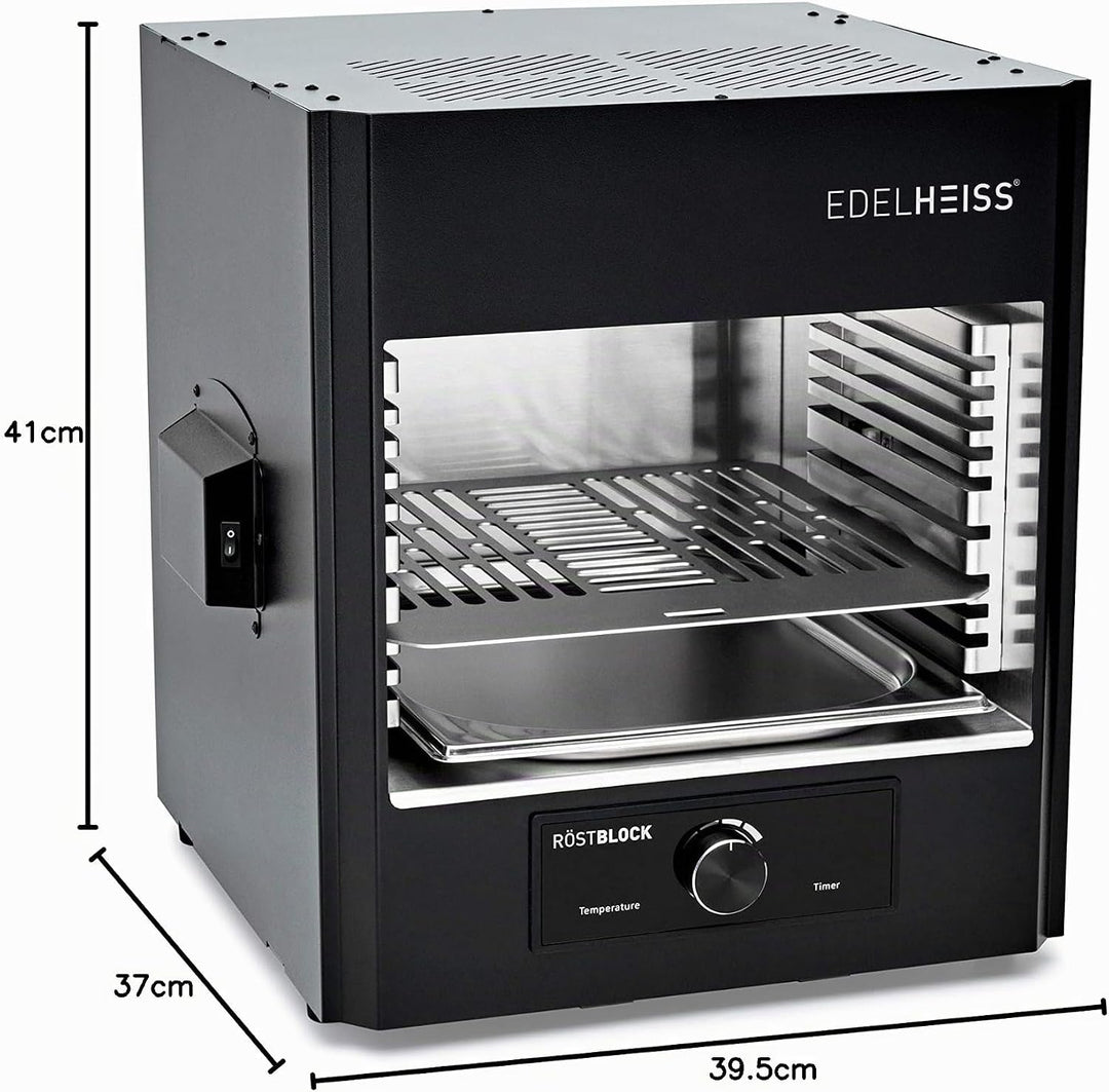 Elektro Oberhitzegrill Röstblock, 2 Infrarotbrenner, Grillfläche 30x28,5cm