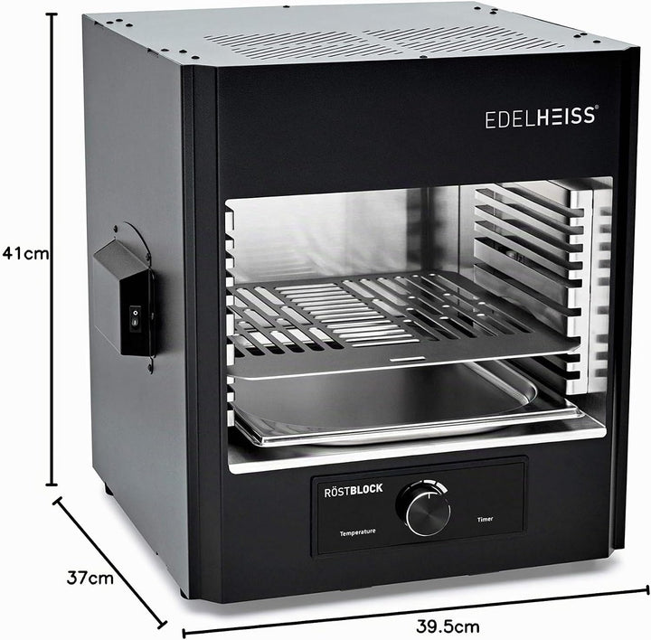 Elektro Oberhitzegrill Röstblock, 2 Infrarotbrenner, Grillfläche 30x28,5cm