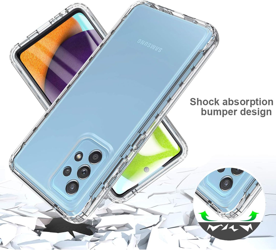 OWKEY für Samsung Galaxy A52 5G&4G / A52s 5G Hülle, 360 Grad Stossfest Handyhülle Silikon Roubst Cov