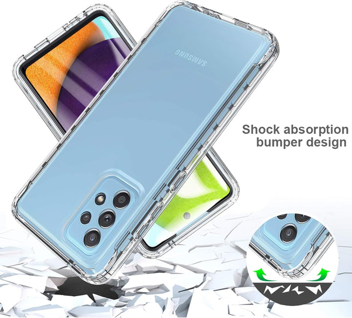 OWKEY für Samsung Galaxy A52 5G&4G / A52s 5G Hülle, 360 Grad Stossfest Handyhülle Silikon Roubst Cov