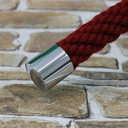 2 Endkappen und 6 Seilträger "verchromt" für 30mm Handlaufseil 2 Endkappen & 6 Seilträger, 2 Endkapp