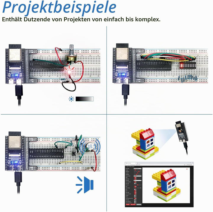 FREENOVE Basic Starter Kit for ESP32-S3-WROOM (Included) (Compatible with Arduino IDE), Onboard Came