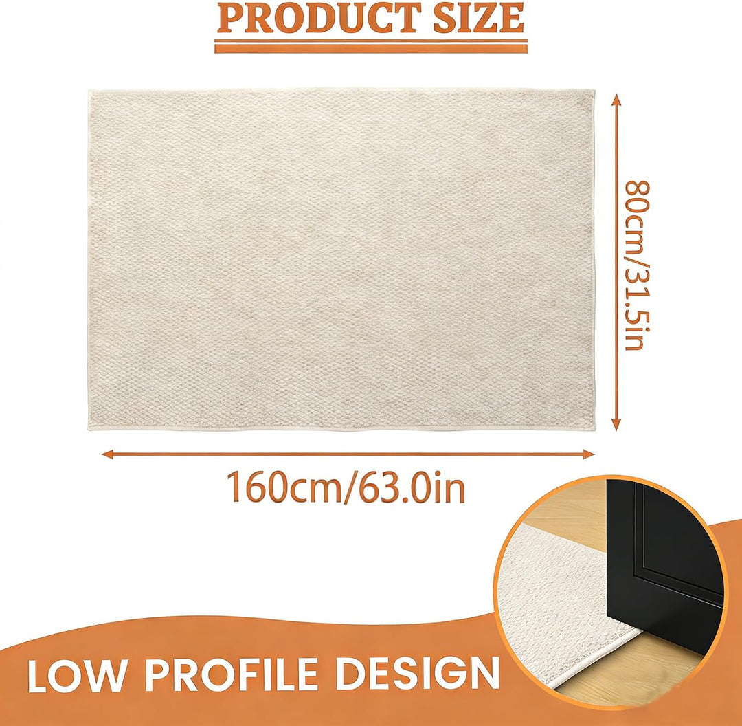 Schmutzfangmatte Innen 60 x 90 cm, Rutschfest Fussmatte Aussen und Innen, Waschbar Sauberlaufmatte T