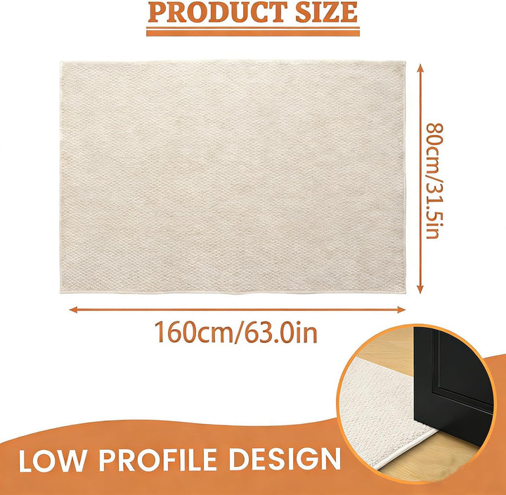 Schmutzfangmatte Innen 60 x 90 cm, Rutschfest Fussmatte Aussen und Innen, Waschbar Sauberlaufmatte T