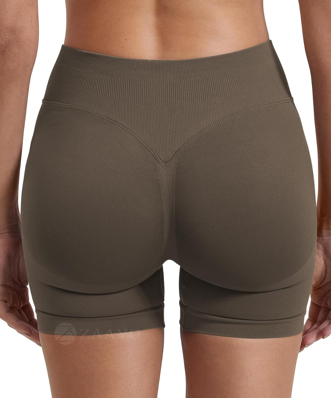 Damen Sport Shorts Hidden Scrunch Workout Auswirkungen Short 4.5 "Scrunch Butt Lifting Gym Short Nah