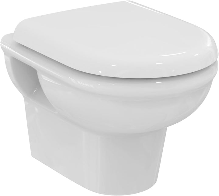 Ideal Standard UV09001 Original Exacto WC-Sitz mit Softclosing Exacto Weiss Wrapover|Gerundet|Soft c