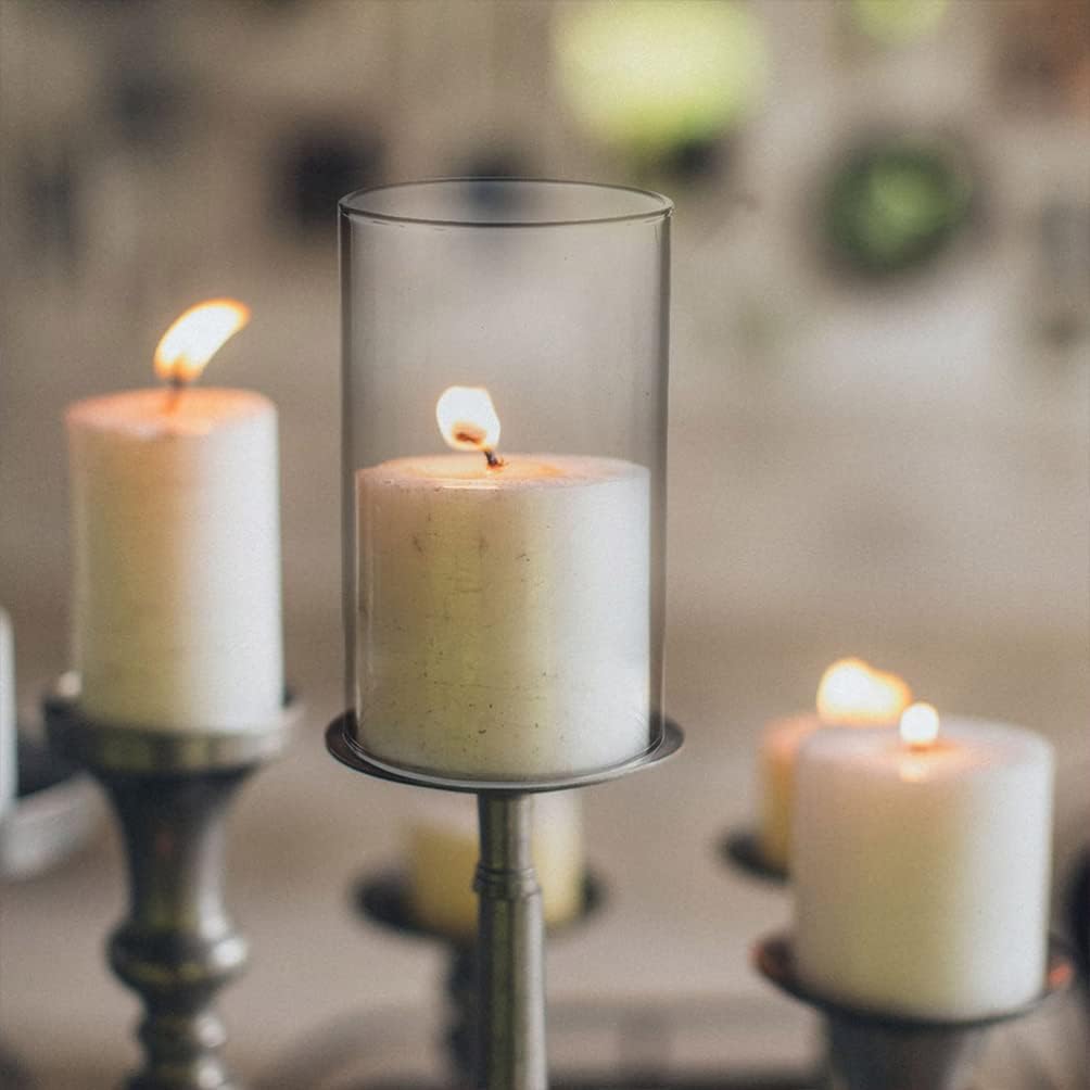 BESPORTBLE 8 Stücke Windlicht Glaszylinder Teelichtgläser Windlichtgläser Ersatz Zylinder Ohne Boden
