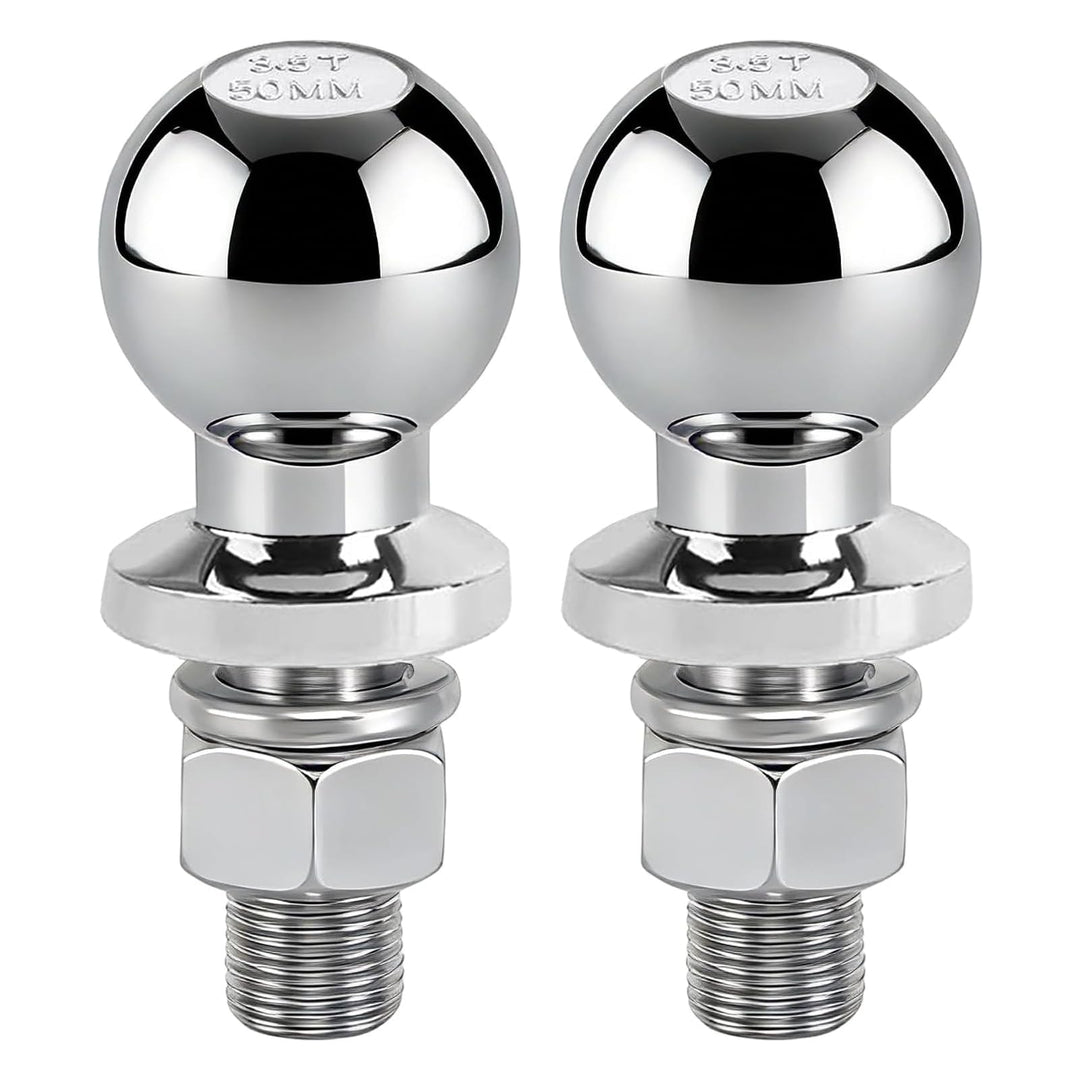 2 Stück Kugelkopf Anhängerkupplung 3.5T, 50mm Kugelkopfbolzen, Ø20mm Traktor Kugelkopf Anhängerkuppl