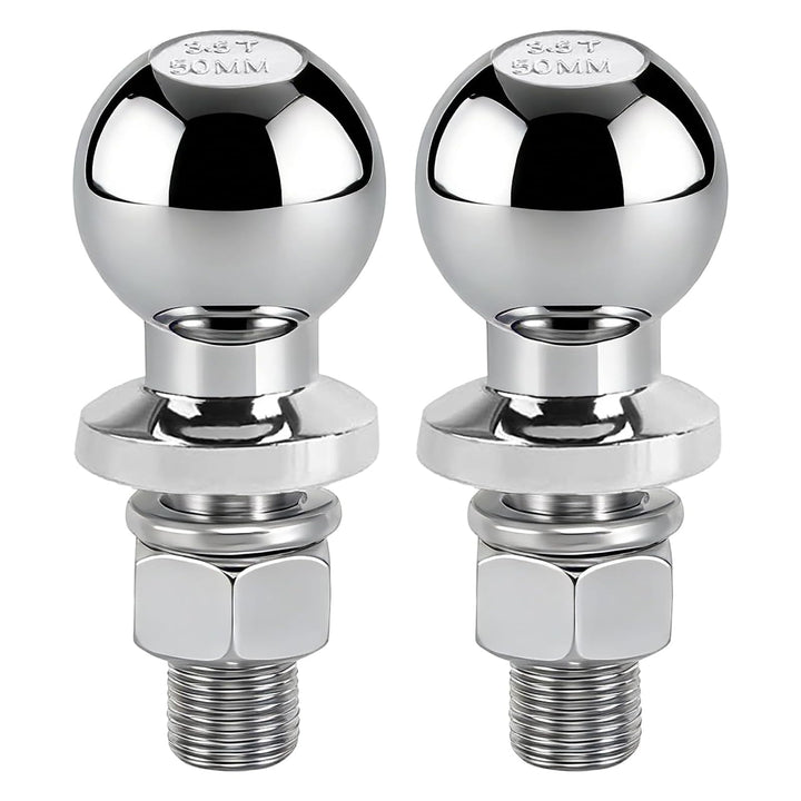 2 Stück Kugelkopf Anhängerkupplung 3.5T, 50mm Kugelkopfbolzen, Ø20mm Traktor Kugelkopf Anhängerkuppl