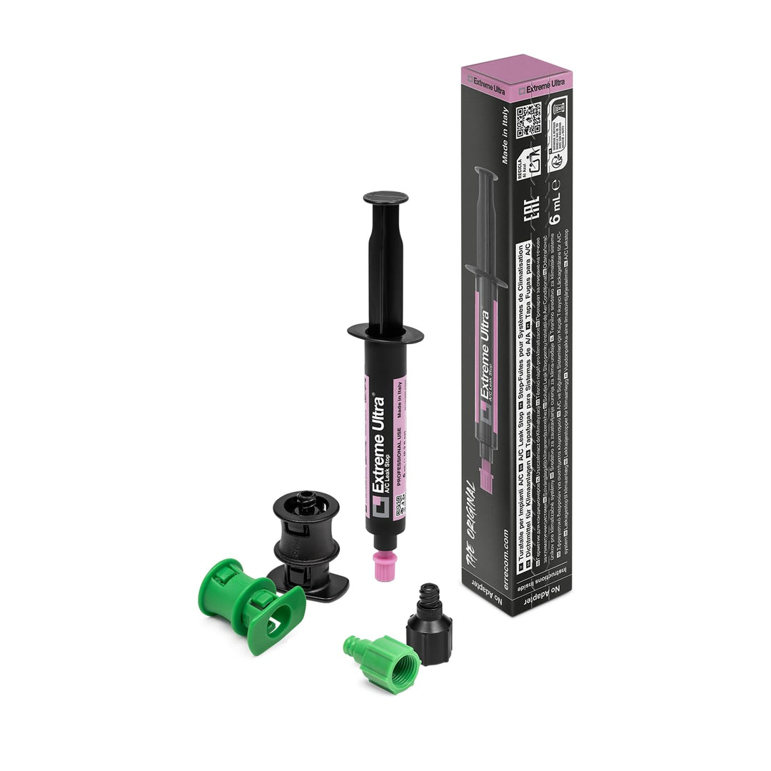 ERRECOM Extreme Ultra - 6 ml, Dichtungsmittel für Klimaanlagen und Kühlsysteme inklusive 1/4-und 5/1