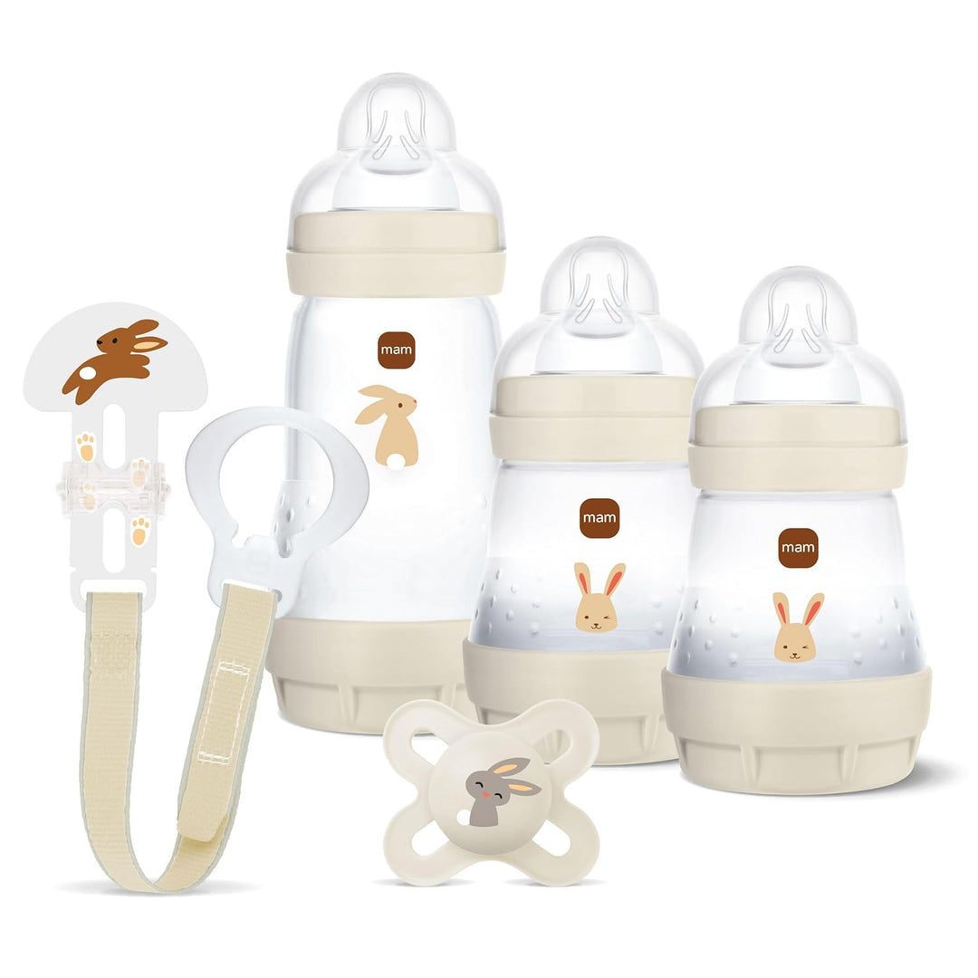 MAM Easy Start Anti-Colic Welcome Set | 0+ Mon | Baby Erstausstattung mit 3 Anti-Colic Babyflaschen