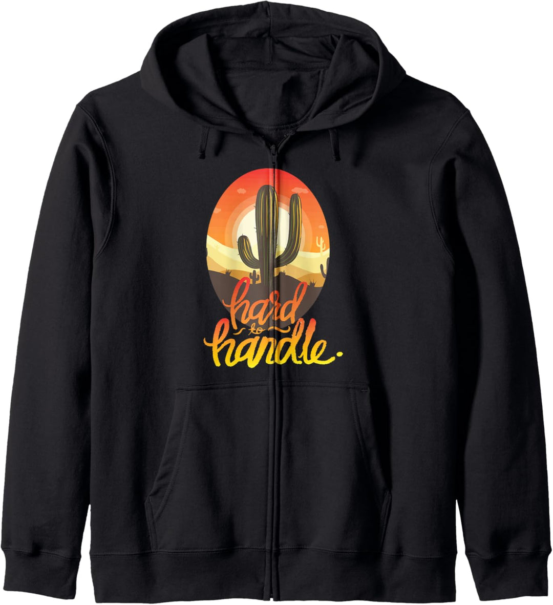 Schwer zu handhaben lustige Sonnenaufgang Kaktus Geschenk Kapuzenjacke