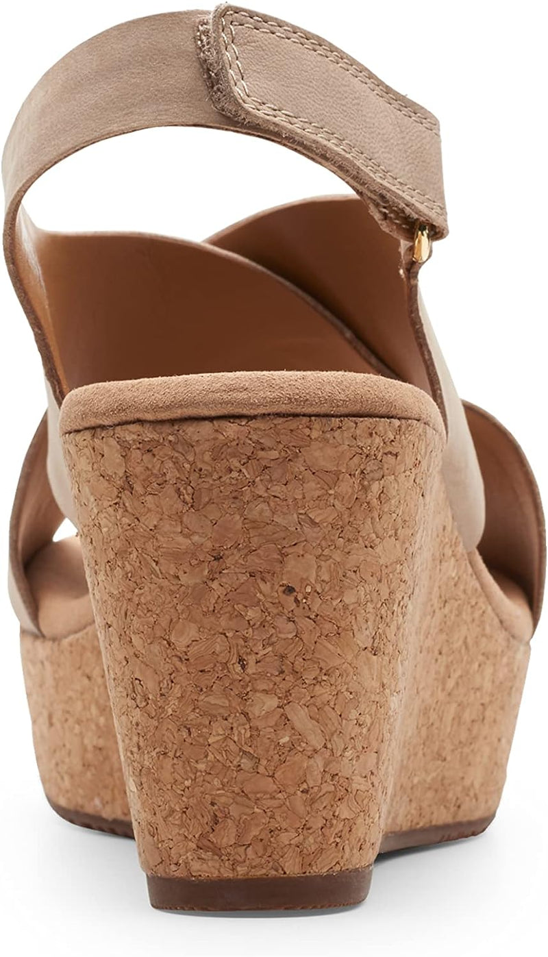 Clarks Damen Annadel Eirwyn Keilabsatz-Sandale 39 EU Sand, 39 EU Sand