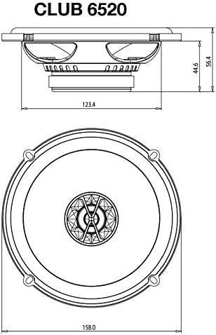 Opel Corsa B/C/D - Lautsprecher Boxen JBL Club 6522 | 2-Wege | 16,5cm Koax Auto Einbauzubehör - Einb