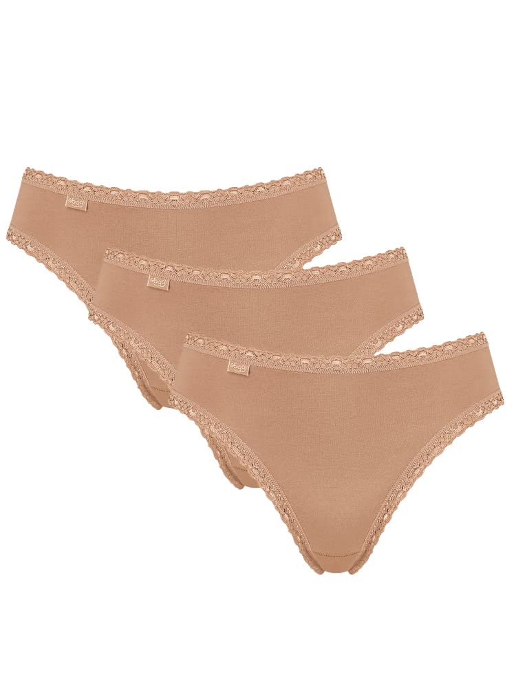 Sloggi - 24/7 Cotton Lace - Tai Slip - 3er-Pack 3-Pack Slip 48 Brush, 3-Pack Slip 48 Brush