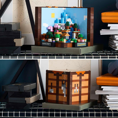 LEGO Minecraft Die Werkbank Bauset, Videospiel-Set mit 8 Figuren, darunter Steve, Alex, Kreaturen un