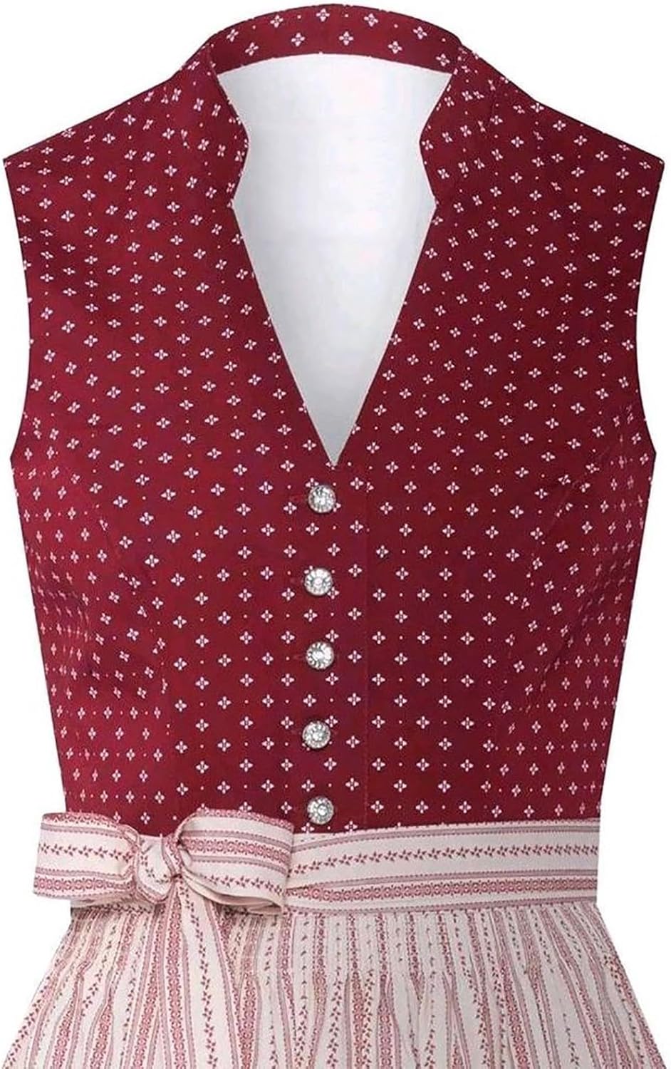 Generisch Damen Trachten Dirndl Kleid Midi Dirndl Set Midi Trachtenkleid Set Damen Dirndl Elegantes
